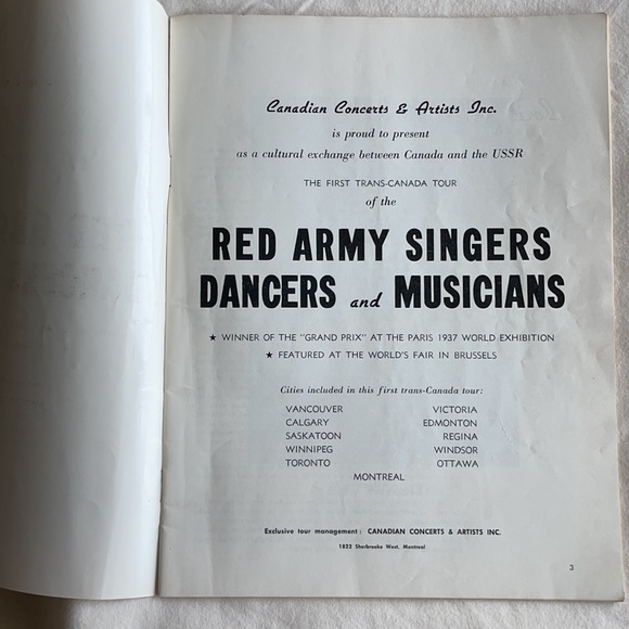 Red Army Singers Dancers Program Autographed - Picture 2 of 12